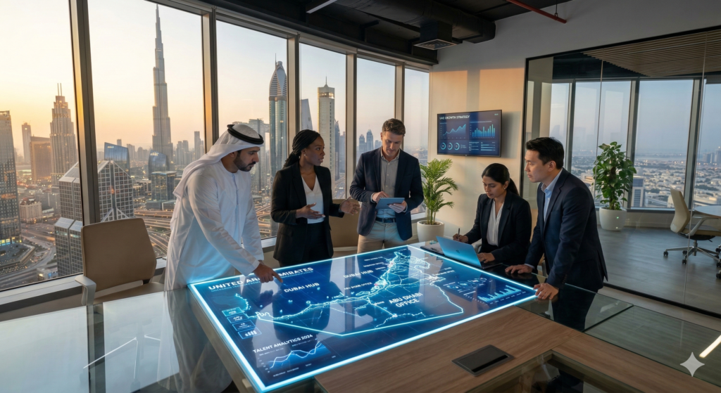 UAE Mainland vs Free Zone 2025 decision meeting with tech founders in Dubai.